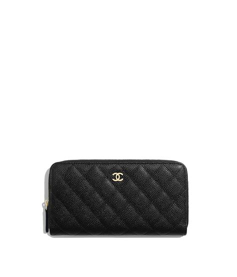 zip chanel|Chanel zipped wallet.